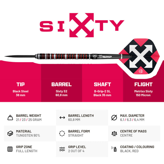 BULL'S Sixty S2 Steel Dart