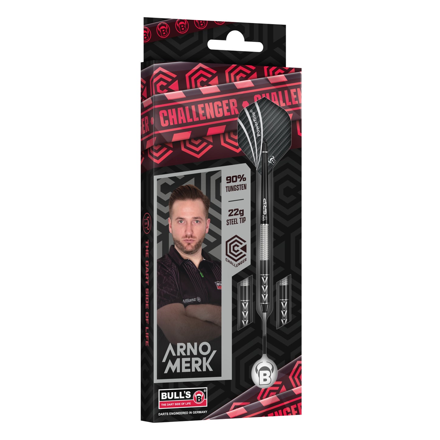BULL'S Challenger Steel Dart Arno Merk | 22 Gr.