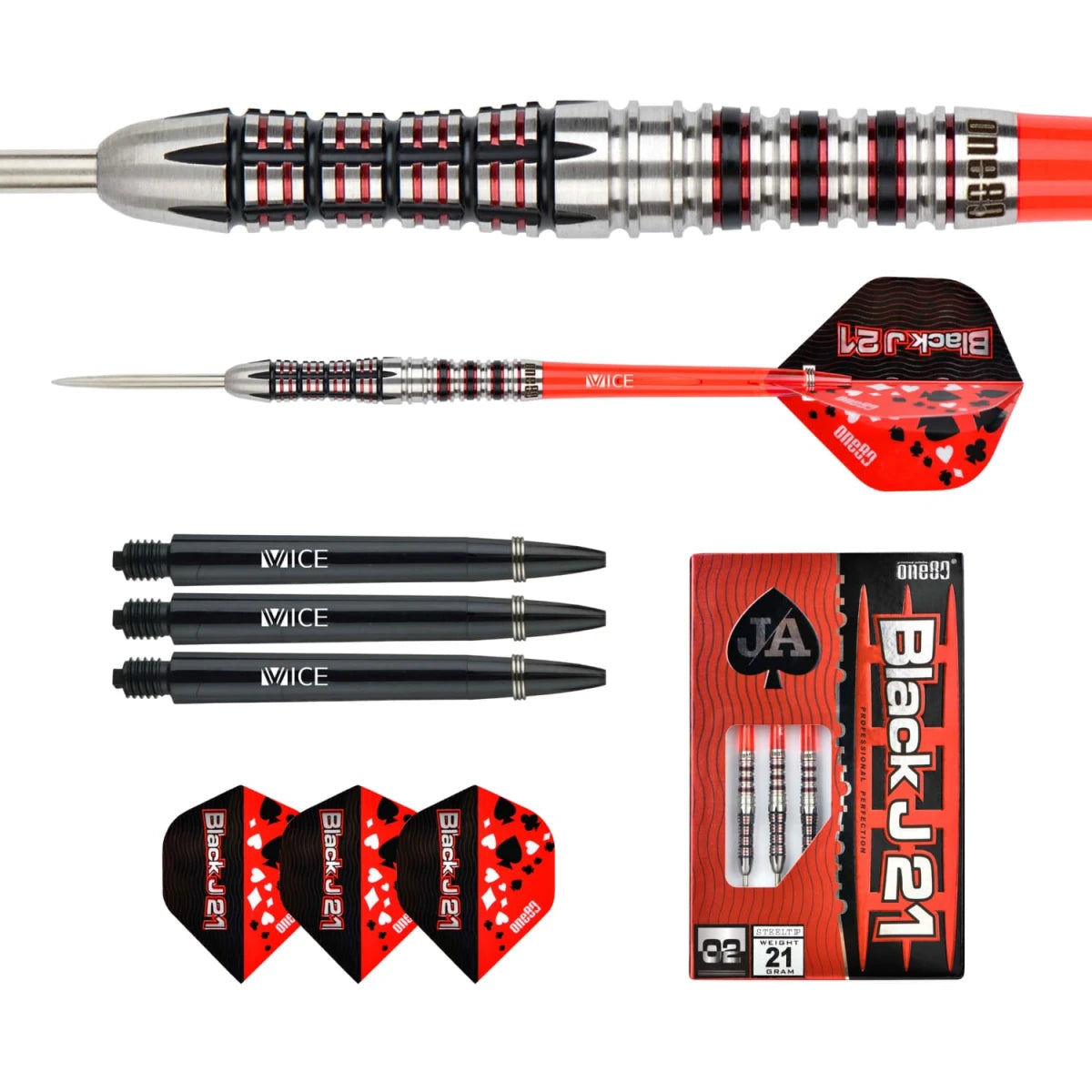 One80 Back J 21 - 02 Steeltip Dart