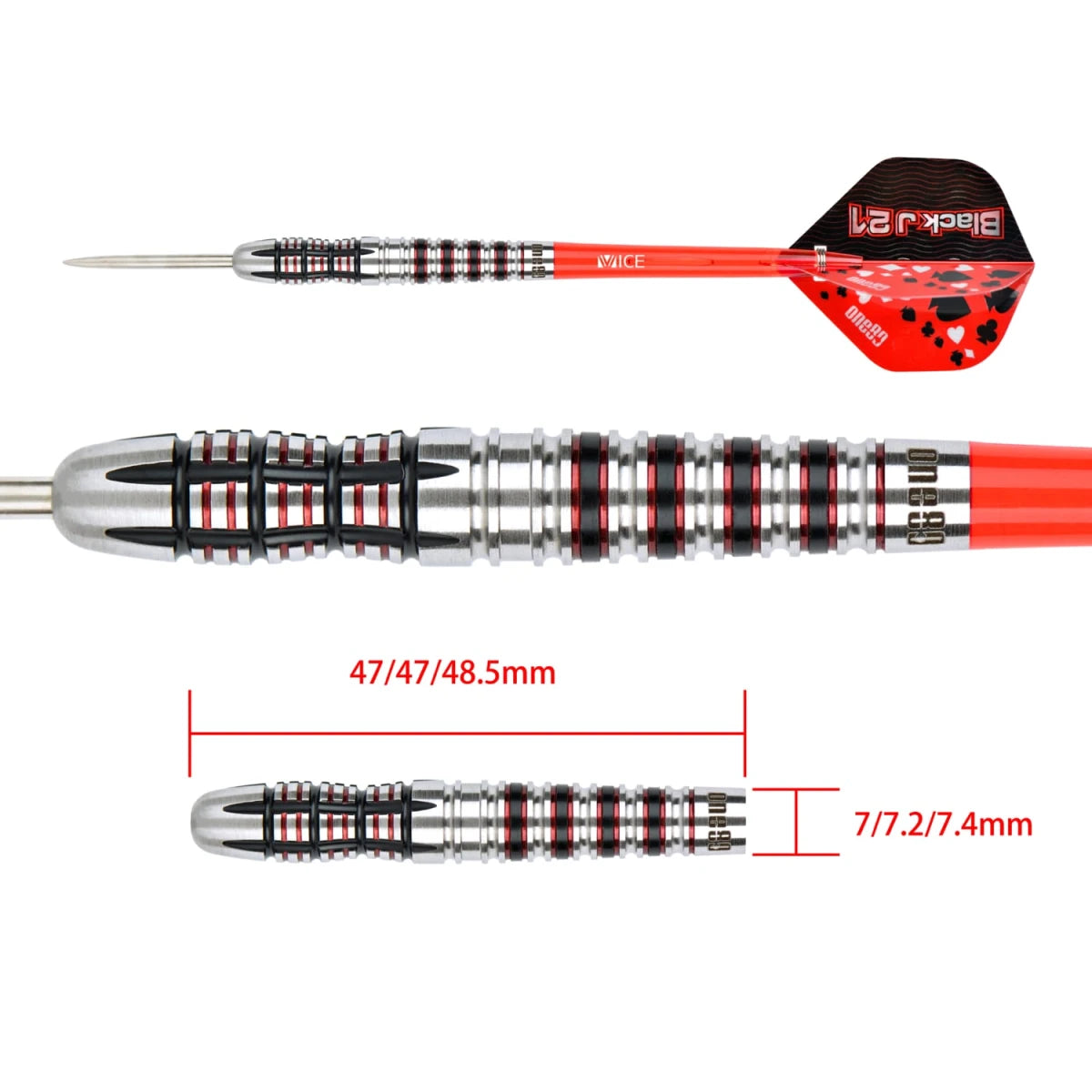 One80 Back J 21 - 03 Steeltip Dart