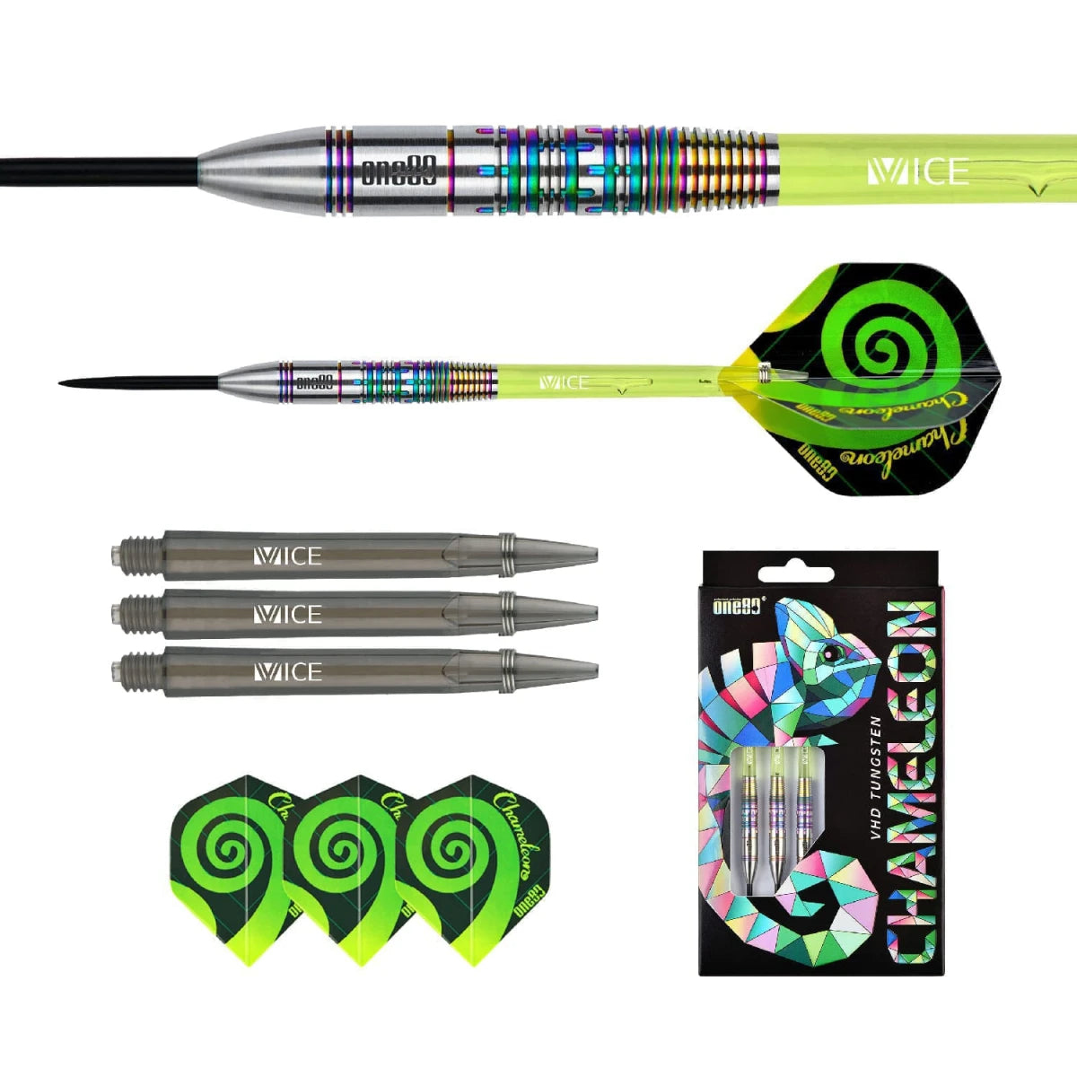 One80 Chameleon Peridot Steeltip