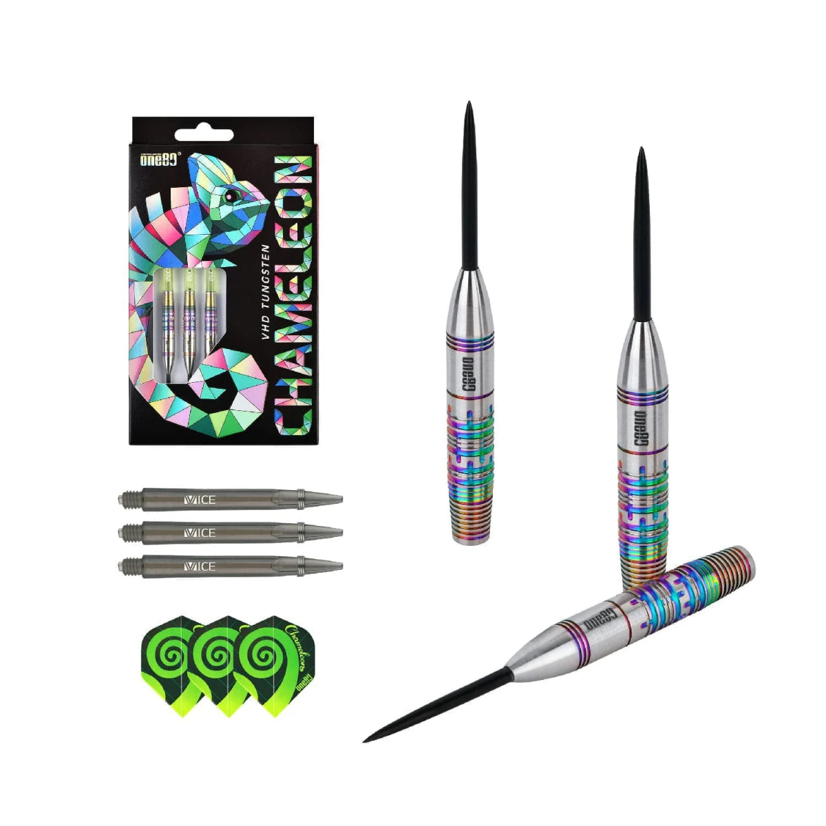 One80 Chameleon Peridot Steeltip