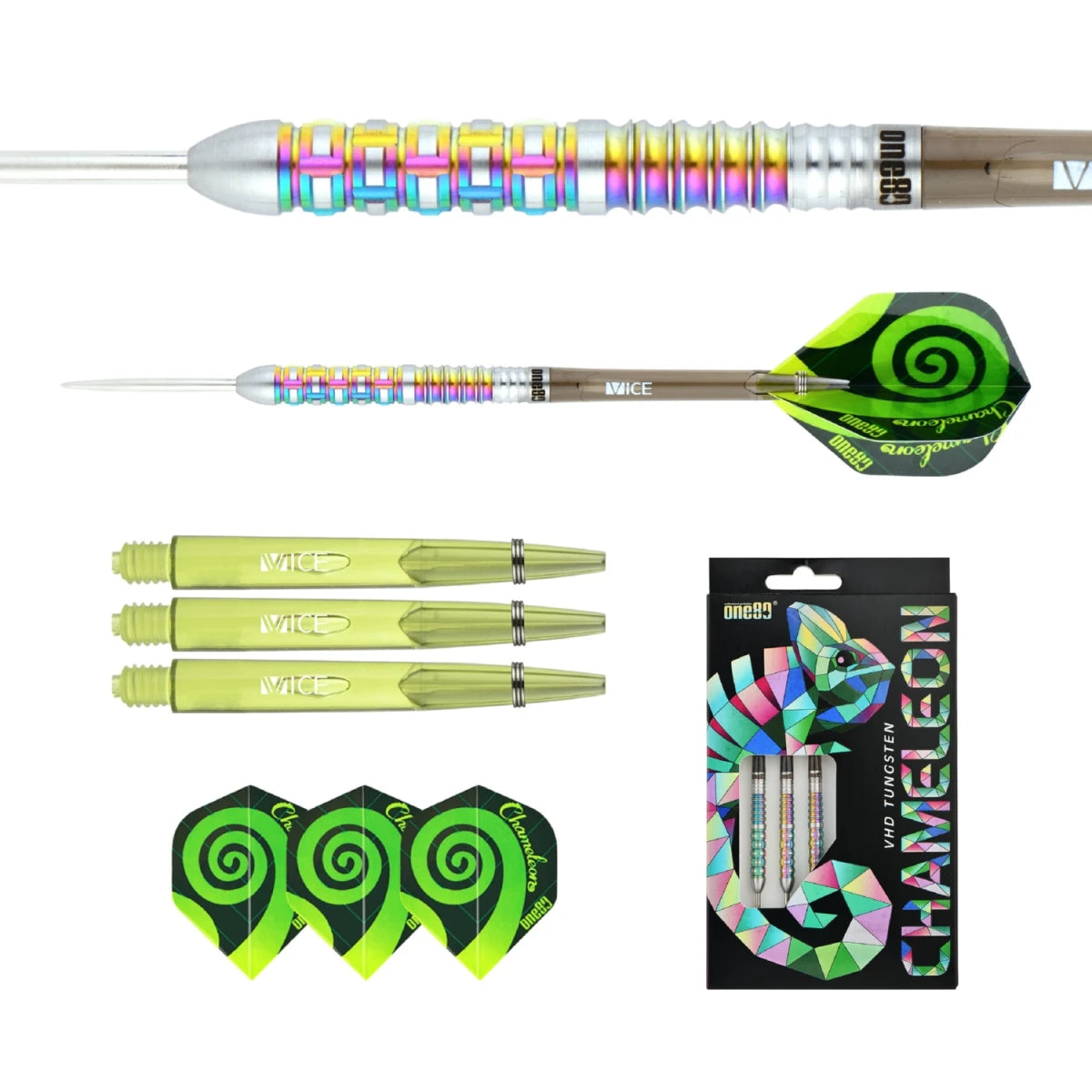 One80 Chameleon Zircon Steeltip
