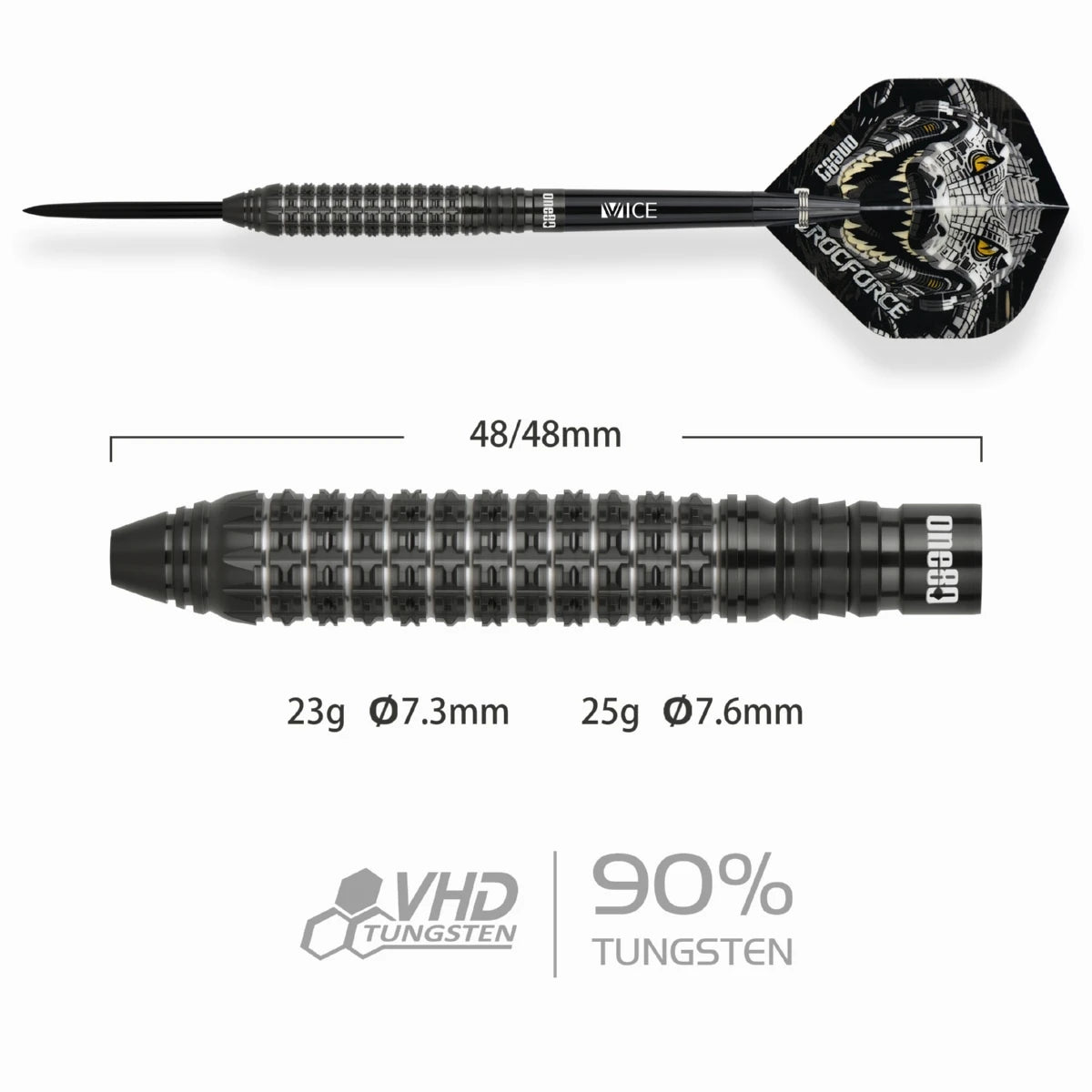 One80 Crocforce CF2 Steeltip