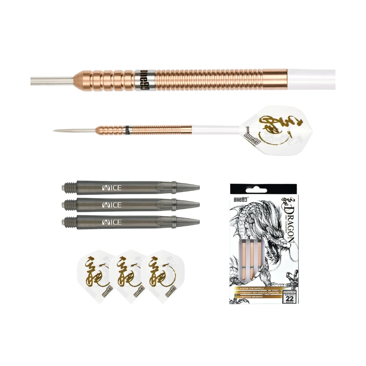 One80 Fire Dragon Steeltip