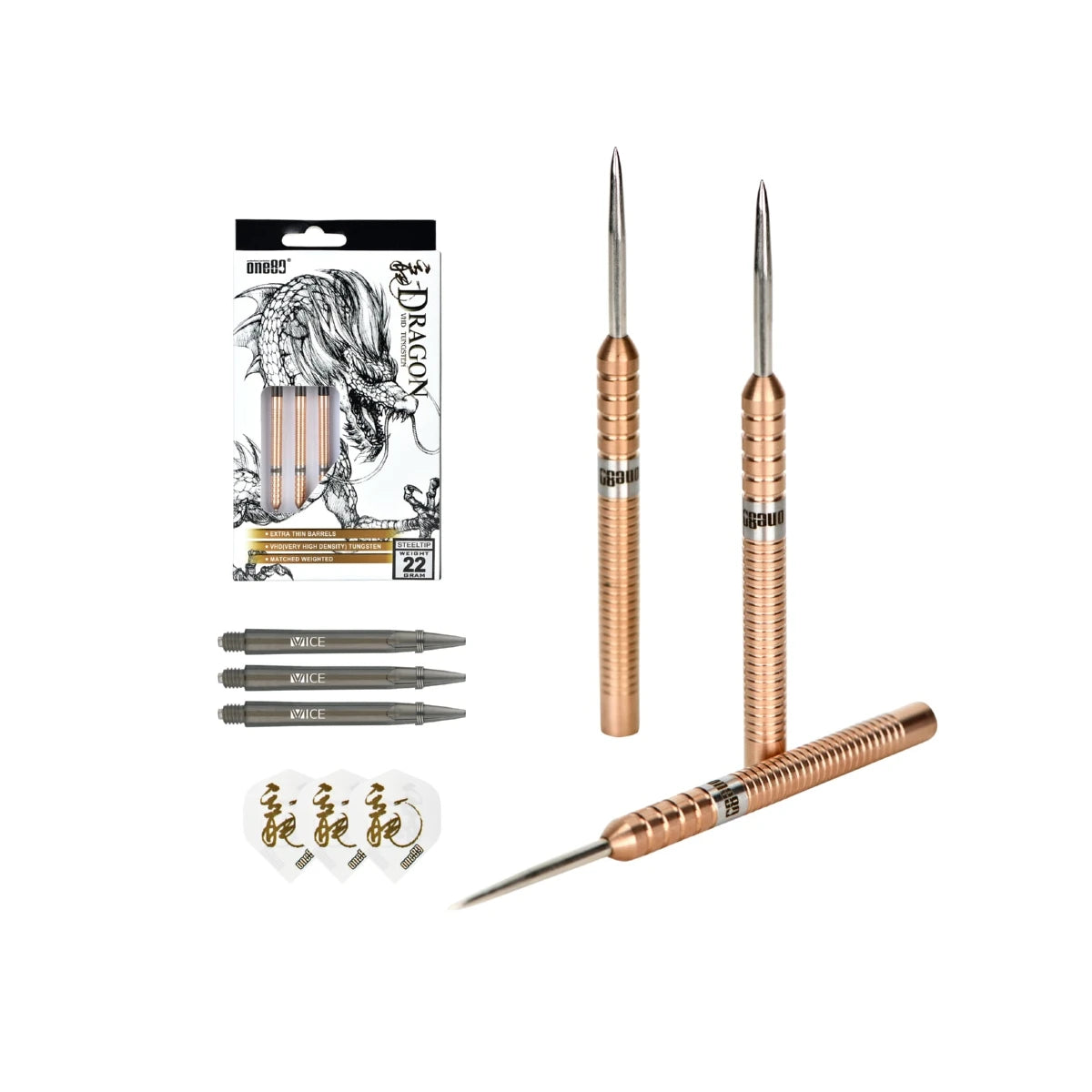One80 Fire Dragon Steeltip