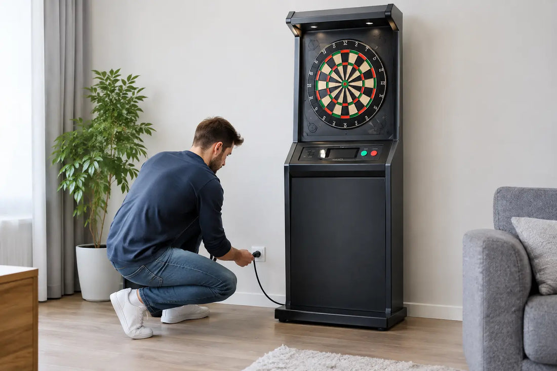 Softdart Automat zuhause anschließen und aufstellen