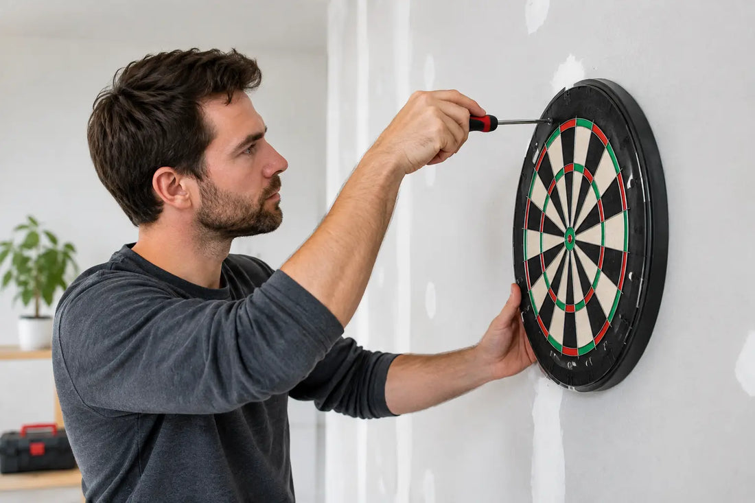 Dartboard an Trockenbau befestigen: So hält es