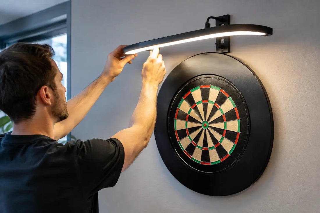 Dartboard Beleuchtung richtig installieren