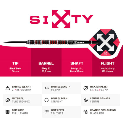 BULL'S Sixty S2 Steel Dart