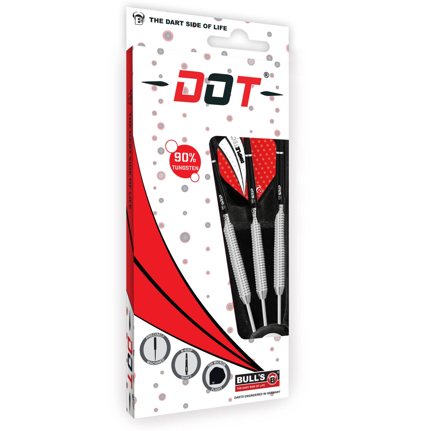 BULL'S Dot D2 90% Tungsten Steel Dart