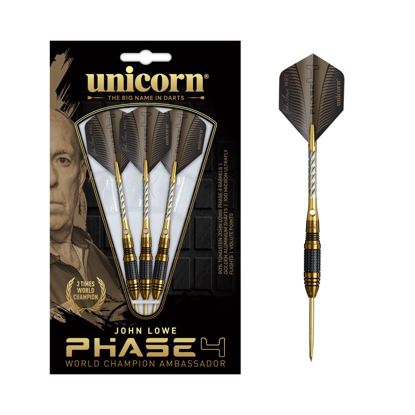 Unicorn World Champion John Lowe Steel Darts