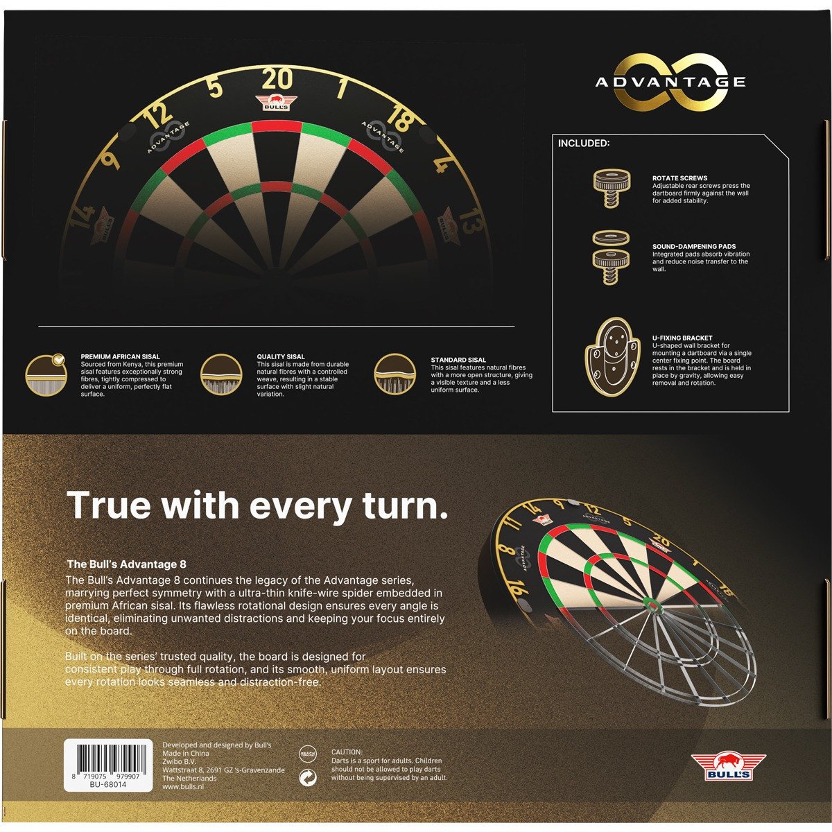 Bull's Advantage 8 Dartboard