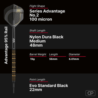 Bull's Advantage Rail Softtip 95% 19 gram