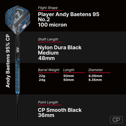 Bull's Andy Baetens CP Steeltip 95%