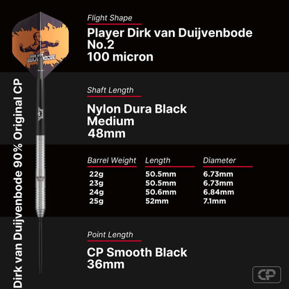 Bull's Dirk van Duijvenbode Original CP Steeltip 90%