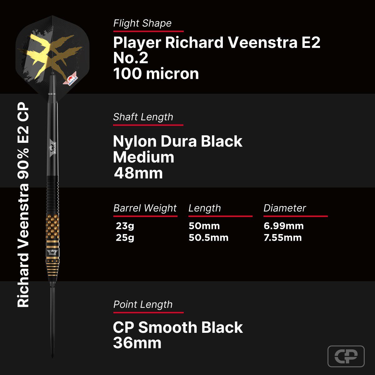 Bull's Richard Veenstra E2 CP Steeltip 90%