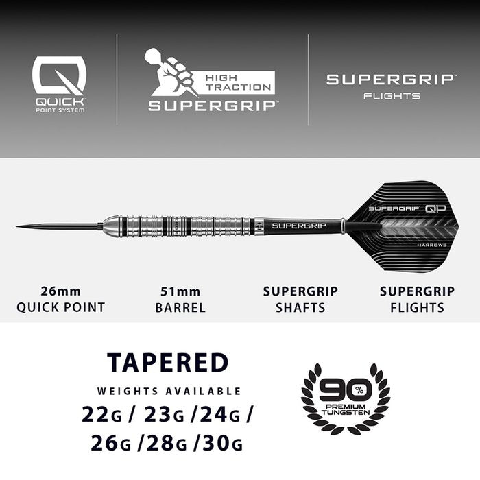 HARROWS Supergrip QP Tapered QUICK Point 90%