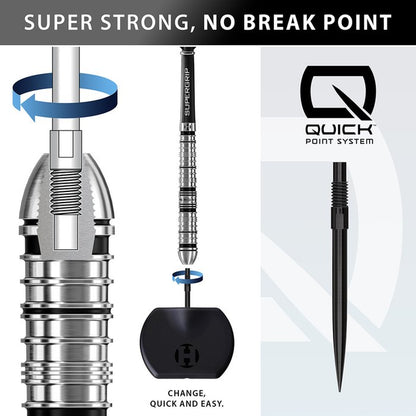HARROWS Supergrip QP Tapered QUICK Point 90%